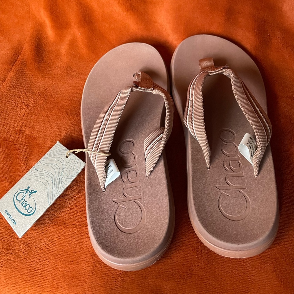 Chaco Chillos Flip NWT Womens size 6 Sadie clay brown tan flip flop sandal